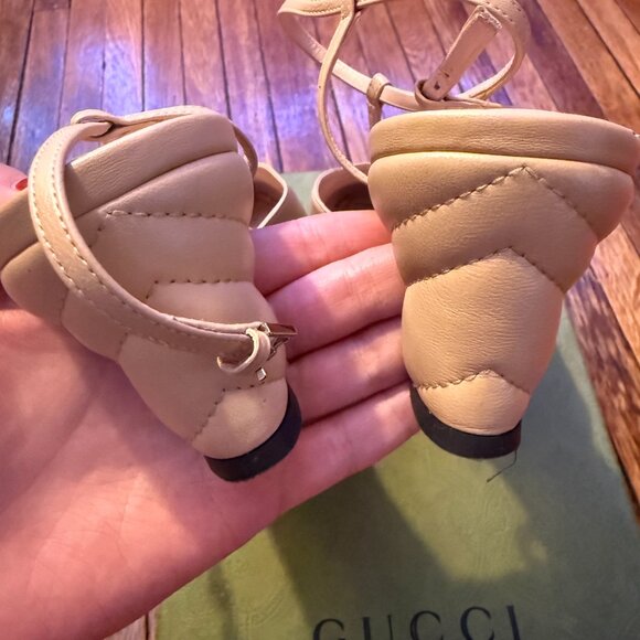 Gucci Nappa Charlotte Petite GG 55mm Slingback Pumps - Picture 2 of 14